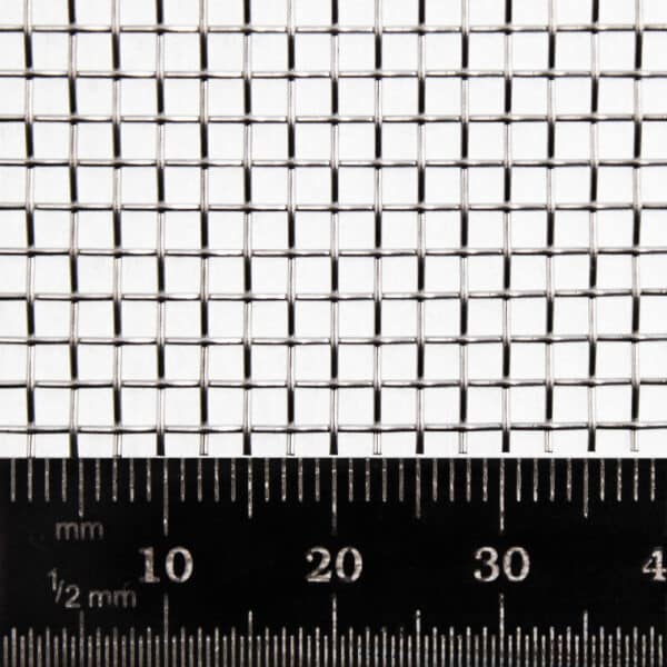 #12 Mesh - 1.67mm Aperture - 0.45mm Wire Diameter - Mild Steel/Plain Steel - Woven Wire Mesh