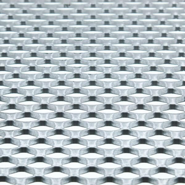 20mm x 14mm Expanded Metal - Raised - 2mm Thickness - 4mm Strand Depth - Aluminium - Image 2