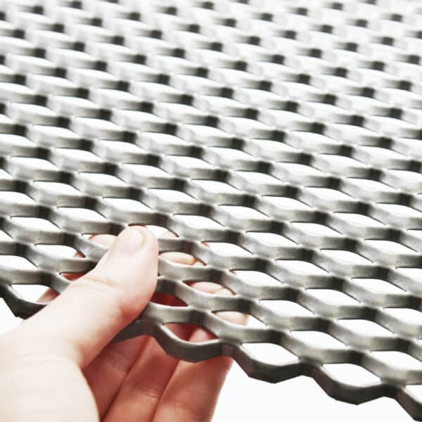 20mm x 14mm Expanded Metal - Raised - 2mm Thickness - 4mm Strand Depth - Aluminium - Image 6