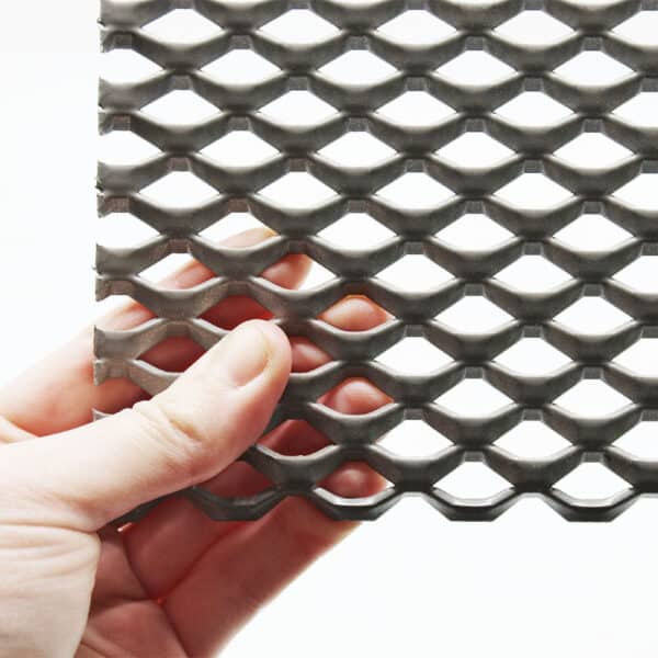 20mm x 14mm Expanded Metal - Raised - 2mm Thickness - 4mm Strand Depth - Aluminium - Image 7
