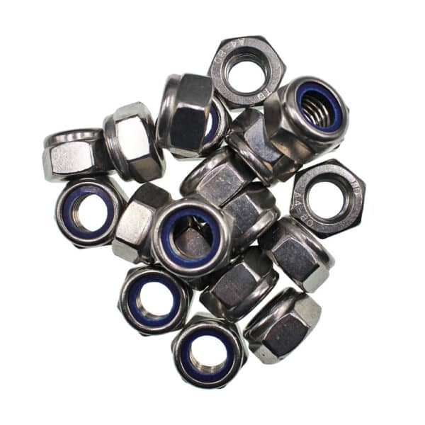 M12 Nyloc Nylon Lock Nuts A4 Grade