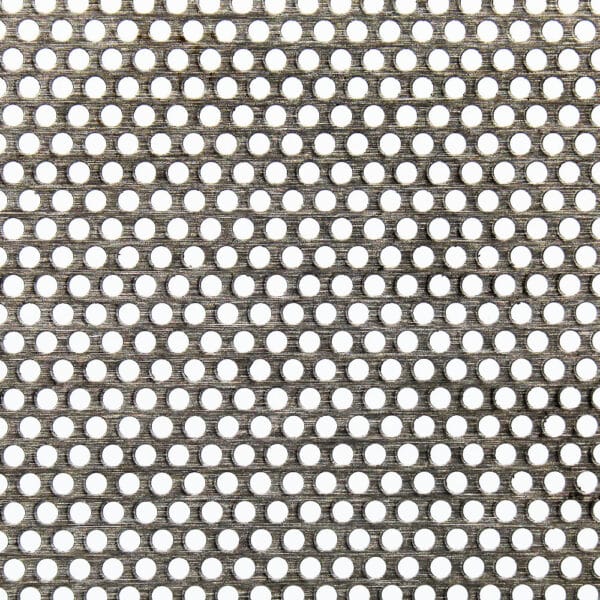 Stainless Steel 2.5mm Round Hole Perforated Mesh x 4mm Pitch x 0.6mm Thick Image
