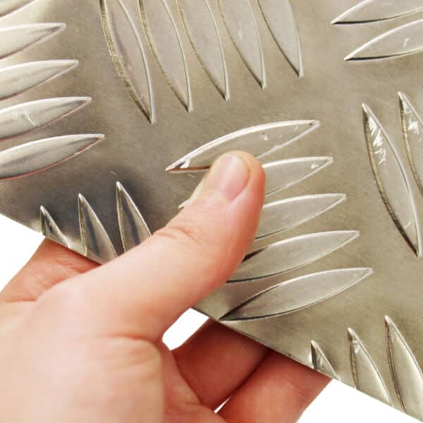 1.5mm Aluminium Chequer 5Bar Sheet Metal Hand Image