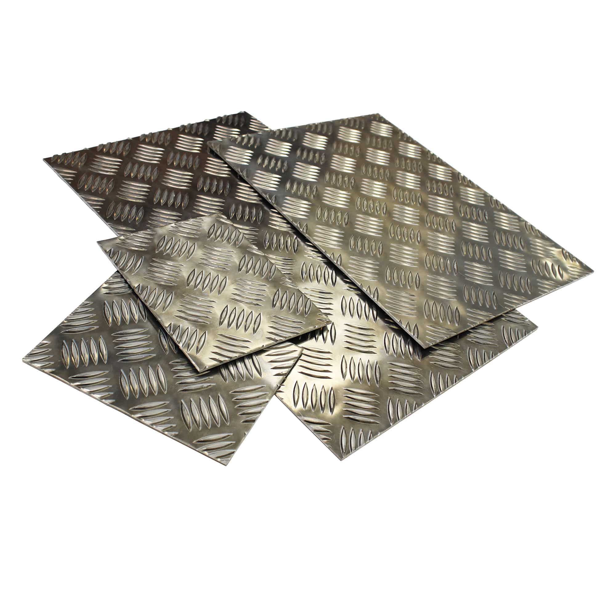 Aluminium Chequer 5Bar Tread Sheet Metal Plate Image