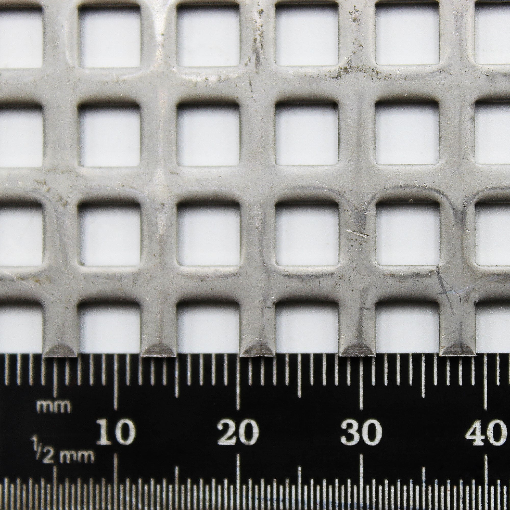 10mm Square Hole Perforated Steel Galvanised Mesh Panels - 12mm