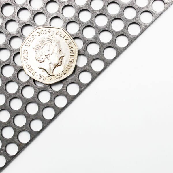 6mm Round Hole Metal Perforated Sheet | 8mm Pitch x 1mm Thick - Image 3