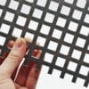 Aluminium 10mm Square Hole Perforated Mesh x 15mm Pitch x 1.5mm Thick Image