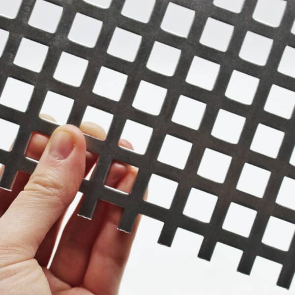 Aluminium 10mm Square Hole Perforated Mesh x 15mm Pitch x 1.5mm Thick Image