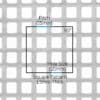 Aluminium 10mm Square Hole Perforated Mesh x 15mm Pitch x 1.5mm Thick Image