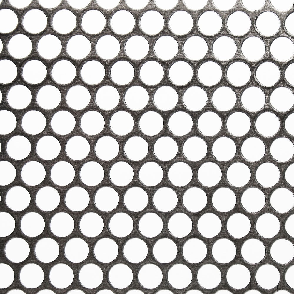 Aluminium 8mm Round Hole Perforated Mesh x 10mm Pitch x 1.5mm Thick Image