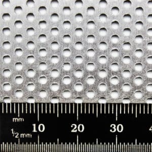 Aluminium Perforated Sheet 2mm Round Hole x 3.5mm Pitch x 1mm Thick Image