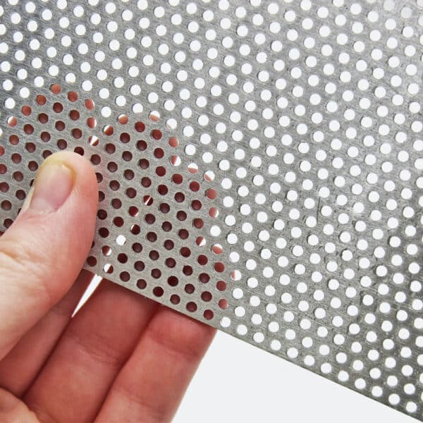 Aluminium Perforated Sheet 2mm Round Hole x 3.5mm Pitch x 1mm Thick Image