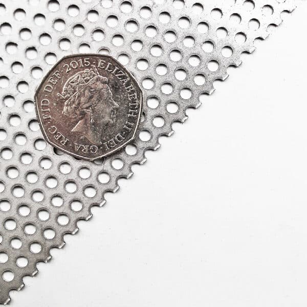 Aluminium Perforated Sheet 3mm Round Hole x 5mm Pitch x 1mm Thick Image