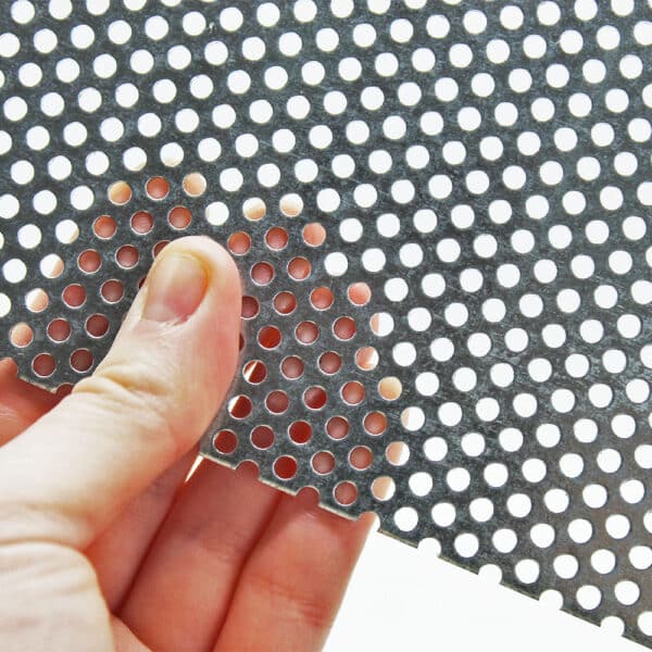 Galvanised Perforated Steel 3mm Round Hole x 5mm Pitch x 1mm Thick Image