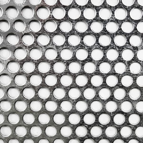 Galvanised Perforated Steel 5mm Round Hole x 7mm Pitch x 1mm Thick Image