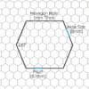 Galvanised Steel 8mm Hex Hole Perforated Mesh x 8.7mm Pitch x 1mm Thick Image