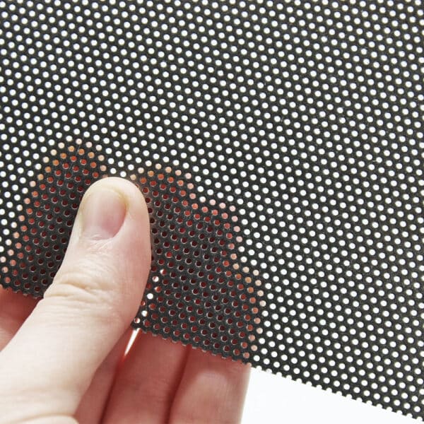 Mild Steel 1mm Round Hole Perforated Mesh x 2mm Pitch x 1mm Thick Image