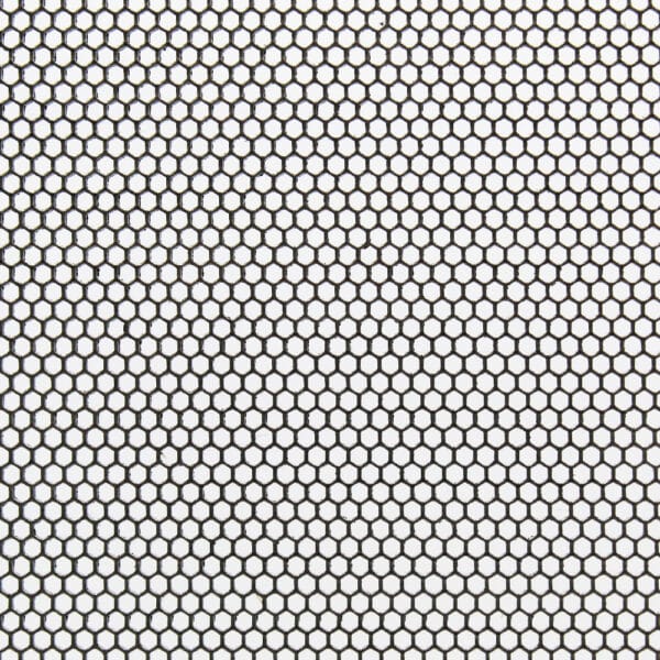 Mild Steel 2mm Hex Hole Perforated Mesh x 2.5mm Pitch x 1mm Thick Image