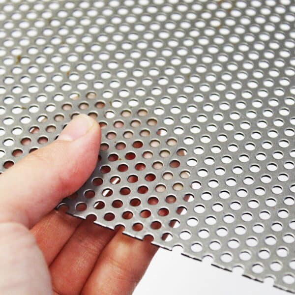 Mild Steel 3mm Round Hole Perforated Mesh x 5mm Pitch x 1mm Thick