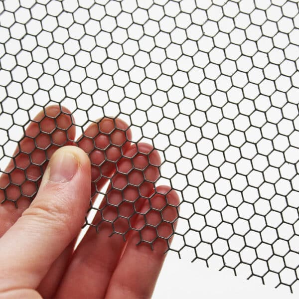Mild Steel 4.5mm Hex Hole Perforated Mesh x 5mm Pitch x 1mm Thick Image