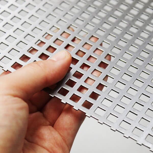 Mild Steel 5mm Square Perforated Mesh x 8mm Pitch x 1mm Thick