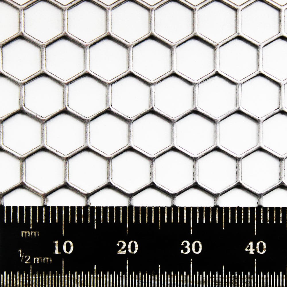 https://www.smetals.co.uk/wp-content/uploads/2023/04/Mild-Steel-6mm-Hex-Hole-Perforated-Mesh-x-6.7mm-Pitch-x-1mm-Thick-Image-3.jpg