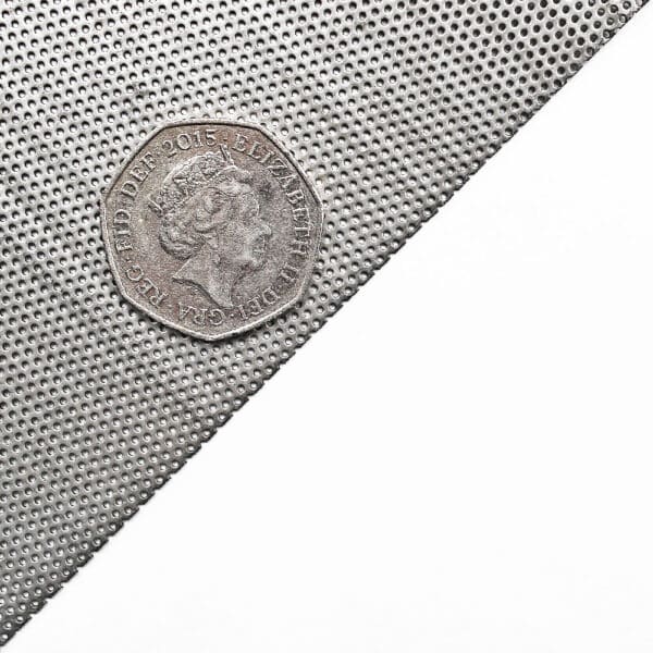 Stainless Steel 304 0.75mm Round Hole Perforated Mesh x 1.5mm Pitch x 0.6mm Thick Image