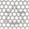 Stainless Steel 304 10mm Round Perforated Mesh x 15mm Pitch x 1.5mm Thick Image