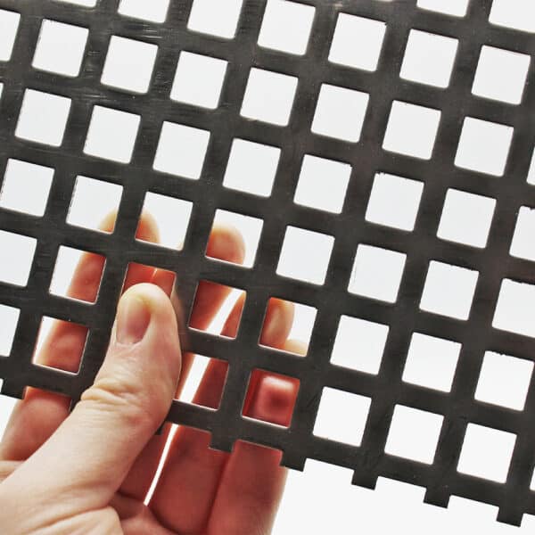 Stainless Steel 304 10mm Square Hole Perforated Mesh x 12mm Pitch x 1.5mm Thick Image