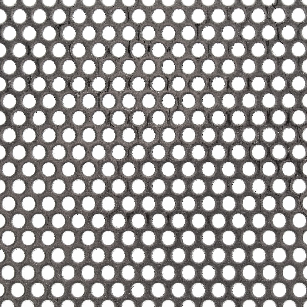 Stainless Steel 304 3mm Round Hole Perforated Mesh x 4.5mm Pitch x 1.2mm Thick Image