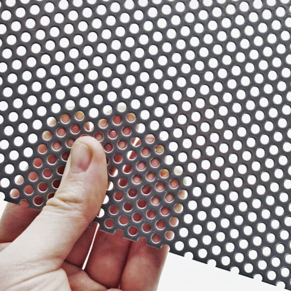 Stainless Steel 304 3mm Round Hole Perforated Mesh x 5mm Pitch x 1mm Thick Image