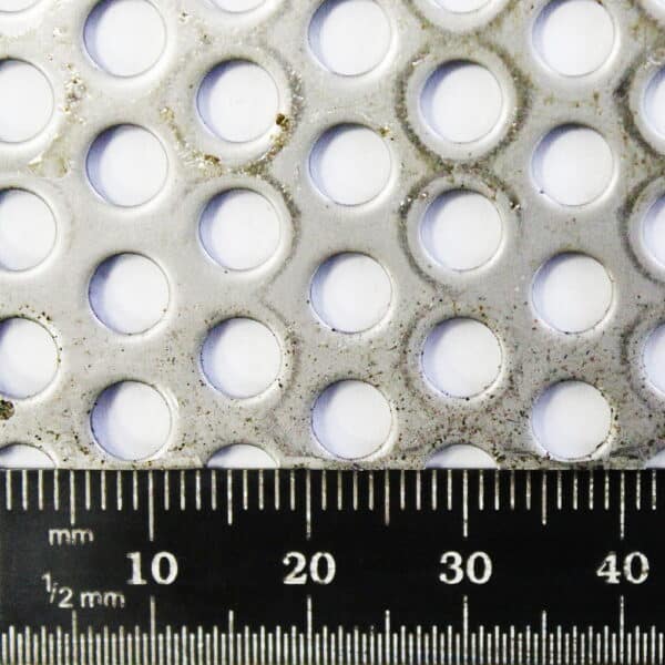 Round Hole Perforated Mesh x 8mm Pitch x 1.5mm Thick