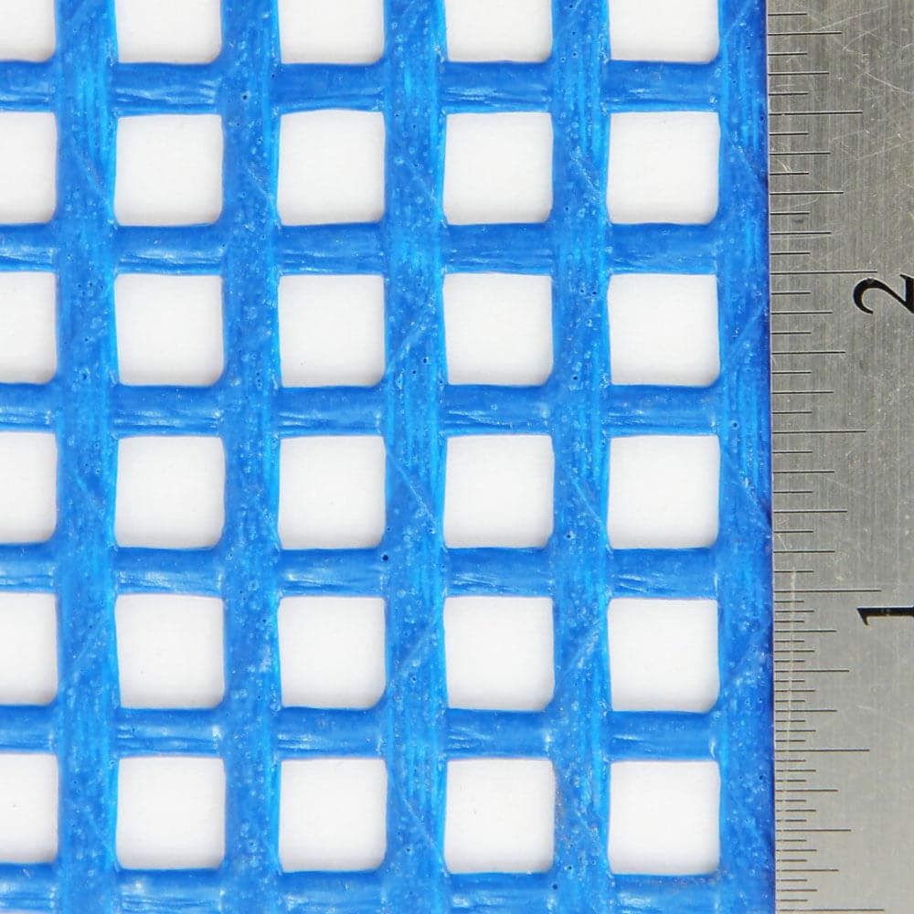 Heavy Duty Blue PVC Lattice Mesh (9mm Hole x 5mm Flat Strand) - Speciality  Metals