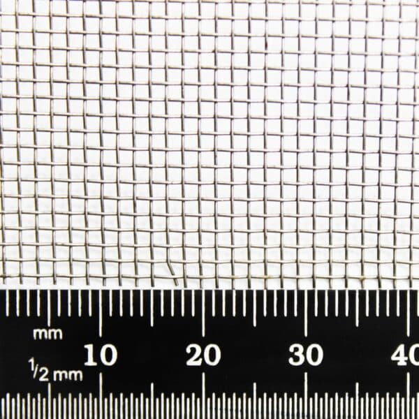 #16 Mesh - 1.233mm Aperture - 0.355mm Wire Diameter - Mild Steel/Plain Steel - Woven Wire Mesh
