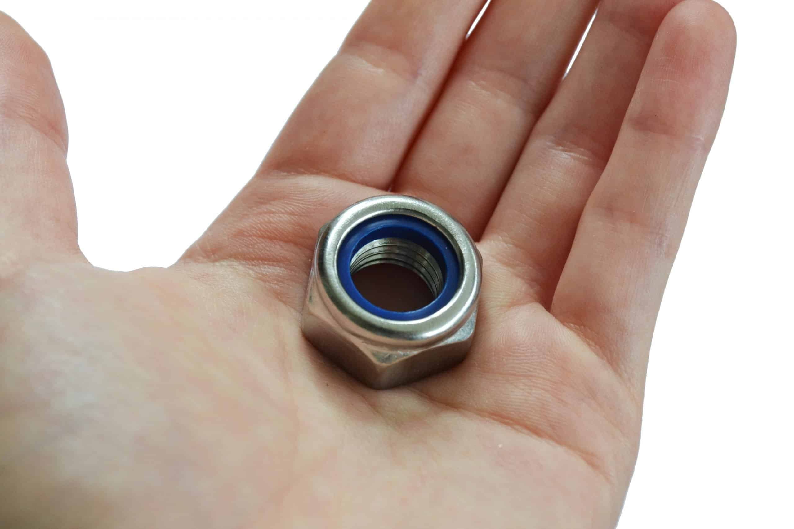 thumbnail image 2 of 4-40 Nylon Insert Lock Nuts – 18-8 Stainless Steel – 60 Pack – AMERICANINTEGRATEDSUPPLY 2 of 6