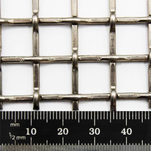 Heavy Duty SS316 Grade Woven Wire Mesh (2 LPI x 1.6mm Wire = 11.1mm Aperture)