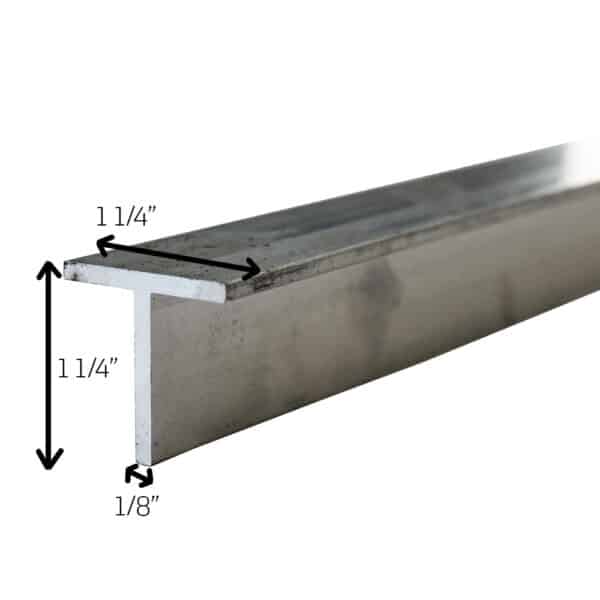 Aluminium 1 1-4 Quarter Inch T Section Image