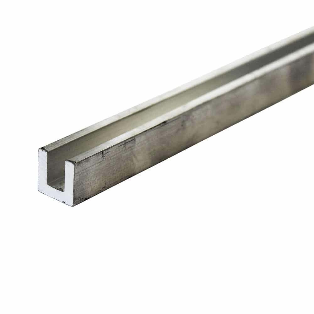 Aluminium 1-2 Inch x 1-2 Inch x 1-8 Thick U Channel Image