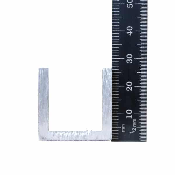 Aluminium 1 Inch x 1 Inch x 1-8 Thick U Channel Image