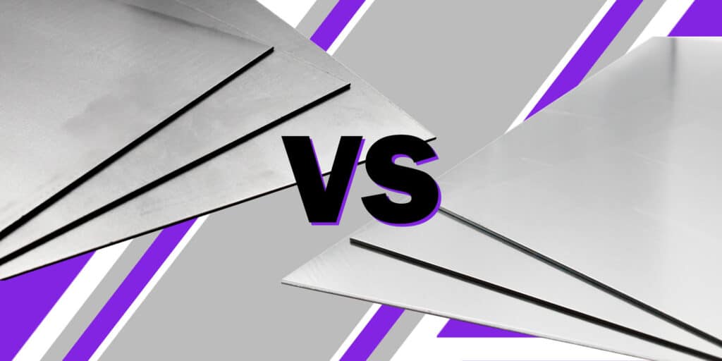 Mild Steel vs Aluminium Banner